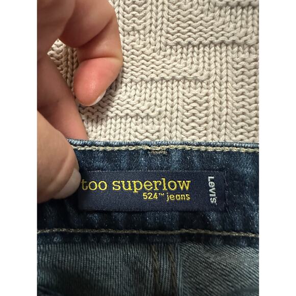 Levis too superlow 524 straight leg jeans size 7M - Picture 4 of 8